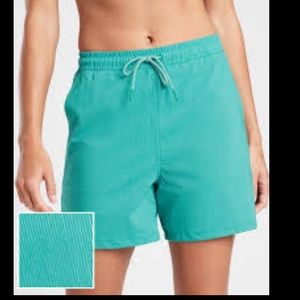 Athleta Marin 5’ Board Short Aruba Teal NWOT